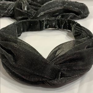 5/$30! MIX & MATCH! Shimmer Black Silver Headband